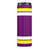 パープル金ゴールドホワイトチーム タンブラー (裏面)