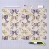 パープル金ゴールドボウズ誕生日 薄葉紙 (クラフト)