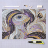 パープル金ゴールドラベンダーホワイトピーコック 薄葉紙 (クラフト)