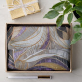 パープル金ゴールドラベンダーホワイトピーコック 薄葉紙 (ギフト)