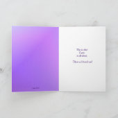 パープル金ゴールド十字架イースターカード シーズンカード (内部)