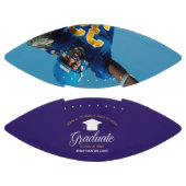 パープル金ゴールド卒業カスタム院写真 アメリカンフットボール (パネル)