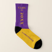 パープル金ゴールド卒業 ソックス (右外側)