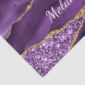 パープル金ゴールド大理石ティッシュペーパーと名前をカスタムする 薄葉紙 (詳細)