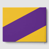 パープル金ゴールド学校大学卒業 ゲストブック (裏面)