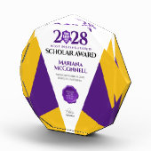 パープル金ゴールド学校大学卒業 フォトブロック (右)