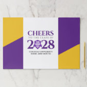 パープル金ゴールド学校大学卒業 ペーパーパッド (インサイチュ)