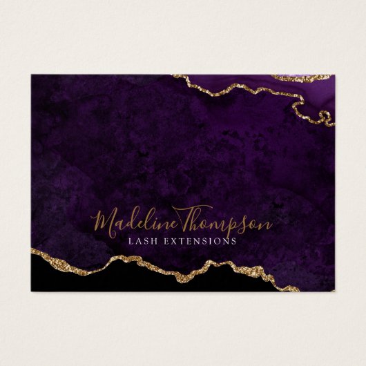 パープル金ゴールド瑪瑙のビジネス贈与証明書 (正面)