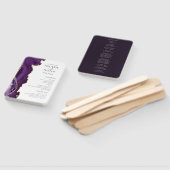 パープル金ゴールド瑪瑙結婚式 プログラムハンドファン ハンドファン (組立なし)