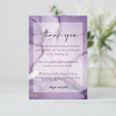 パープル金ゴールド結婚ズ サンキューカード (スタンド正面)