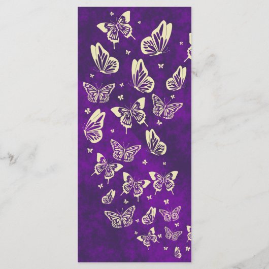 パープル金ゴールド蝶キンセアニラ15誕生日 メニュー (裏面)