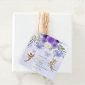 パープル金ゴールド蝶フェアリーファースト誕生日 フェイバータグ (インサイチュ)