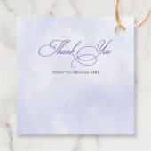 パープル金ゴールド蝶フェアリーファースト誕生日 フェイバータグ (裏面)