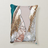 パープル金ゴールド高級エレガントデザインリキッドテクスチャ アクセントクッション (裏面(縦))