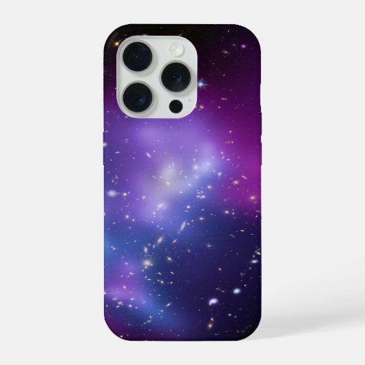 パープル銀河団スペースイメージ iPhoneケース (裏面)
