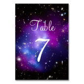 パープル銀河系クラスターシナ宇宙写真 テーブルナンバー (裏面)