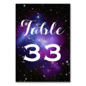 パープル銀河系クラスタープラネタリウム結婚ズ テーブルナンバー (裏面)