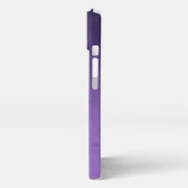 パープル銀河系グラデーションビジネスロゴ&ソーシャルメディア iPhoneケース (左側面)