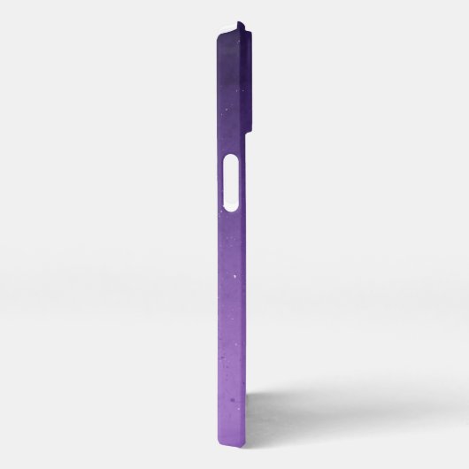 パープル銀河系グラデーションビジネスロゴ&ソーシャルメディア iPhoneケース (右側面)