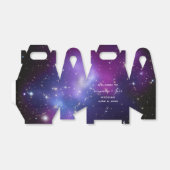 パープル銀河系シナ結婚ルの歓迎の好意 フェイバーボックス (折り畳みなし)