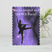 パープル銀河系ダンスバースデーパーティ招待状 (スタンド正面)