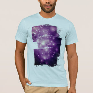 パープル銀河系バースト Tシャツ