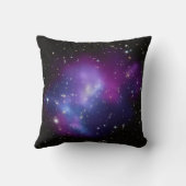 パープル銀河系天空宇宙写真 クッション (裏面)