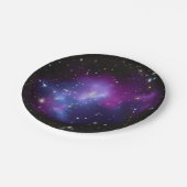 パープル銀河系天空紙プレート ペーパープレート (アングル)