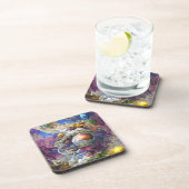 パープル銀河系太陽の系 コースター (右側)