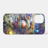 パープル銀河系太陽の系 Case-Mate iPhoneケース (裏面 (横))
