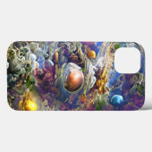 パープル銀河系太陽の系 Case-Mate iPhoneケース (裏面 (横))