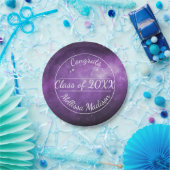 パープル銀河系宇宙卒業紙プレート ペーパープレート (パーティー)