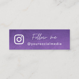 パープル銀河系後を追宇宙ソーシャルメディアQRコード スキニー名刺