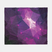 パープル銀河系 フリースブランケット (正面(横))