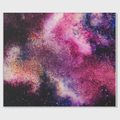 パープル銀河系 ラッピングペーパー (フラット)