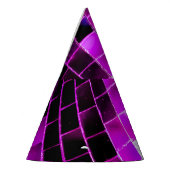 パープル鏡ディスコボール パーティーハット (左)