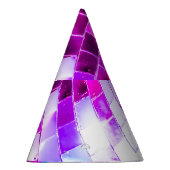 パープル鏡ディスコボール パーティーハット (右)