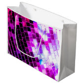 パープル鏡ディスコボール ラージペーパーバッグ (正面アングル)