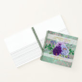 パープル開花ガーデナーズジャーナル播種の植栽 ノートブック (内部)