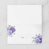 パープル開花ユーカリプタスボタニッ結婚クス プレイスカード (外部開封)