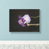 パープル開花 キャンバスプリント (インサイチュ (ウッドフロア))