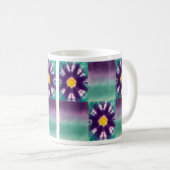 パープル開花 コーヒーマグカップ (正面右)