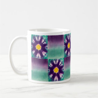 パープル開花 コーヒーマグカップ