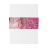 パープル魅力的結婚ズ 招待状ベリーバンド (裏面例)