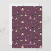 パープル魔法ショーバーバルミツワー招待状 招待状 (裏面)