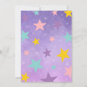 パープル魔法ショー誕生日 招待状 (裏面)