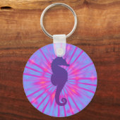 パープル魔法シーホース キーホルダー (正面)