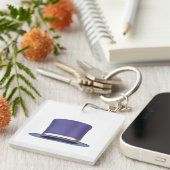 パープル魔法トップハット キーホルダー (正面右)