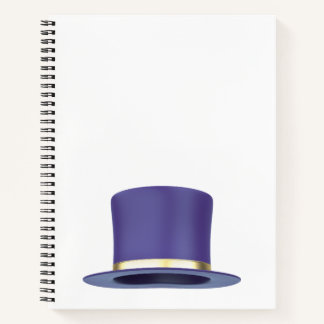 パープル魔法トップハット ノートブック