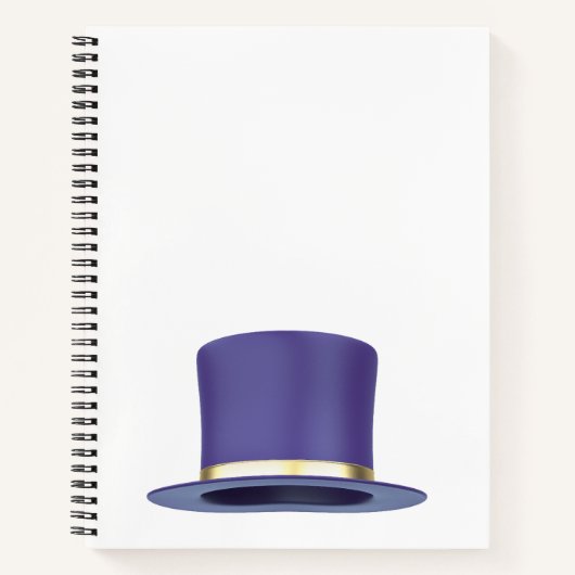 パープル魔法トップハット ノートブック (正面)